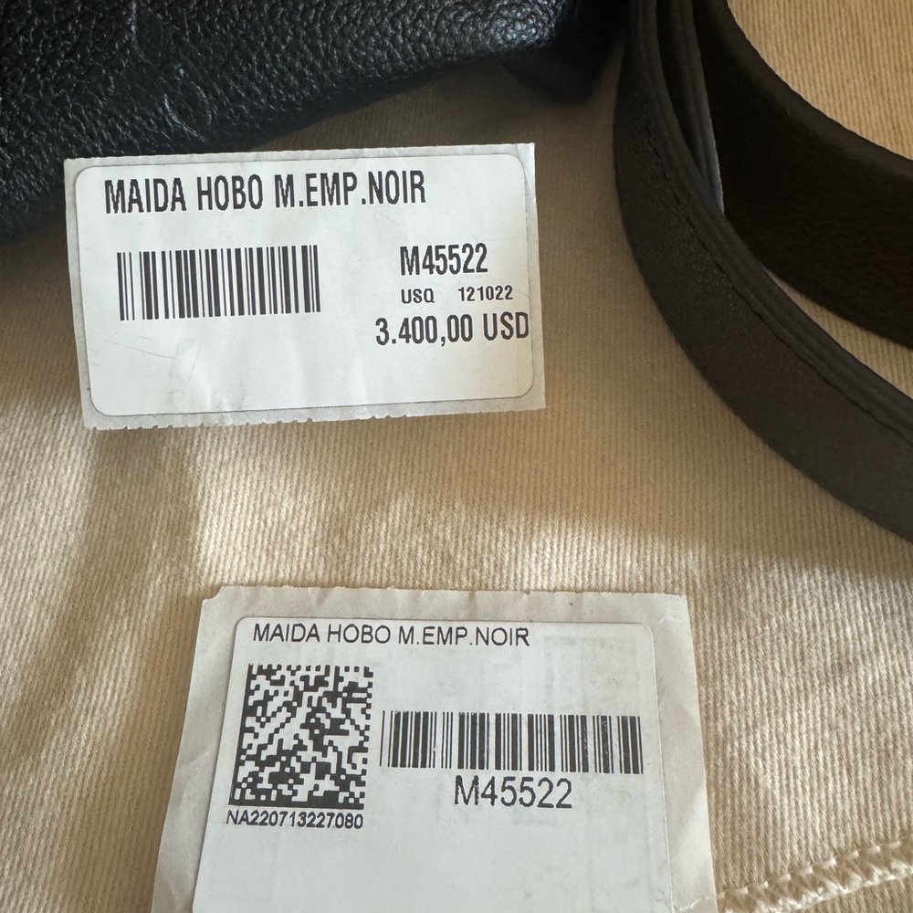 Louis Vuitton Black Maida Hobo Bag